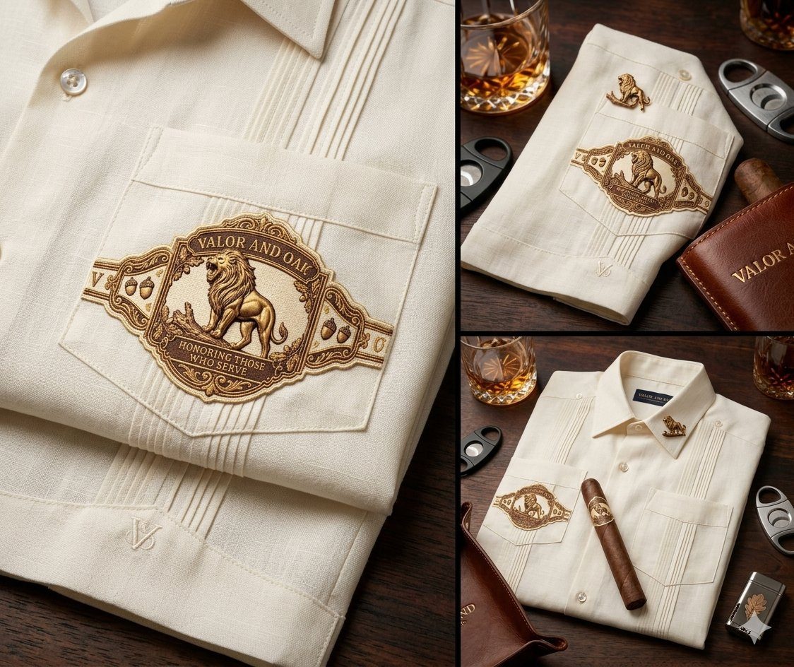 Valor and Oak Guayabera shirt